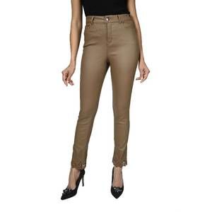 NEW FRANK LYMAN faux leather pants in whiskey